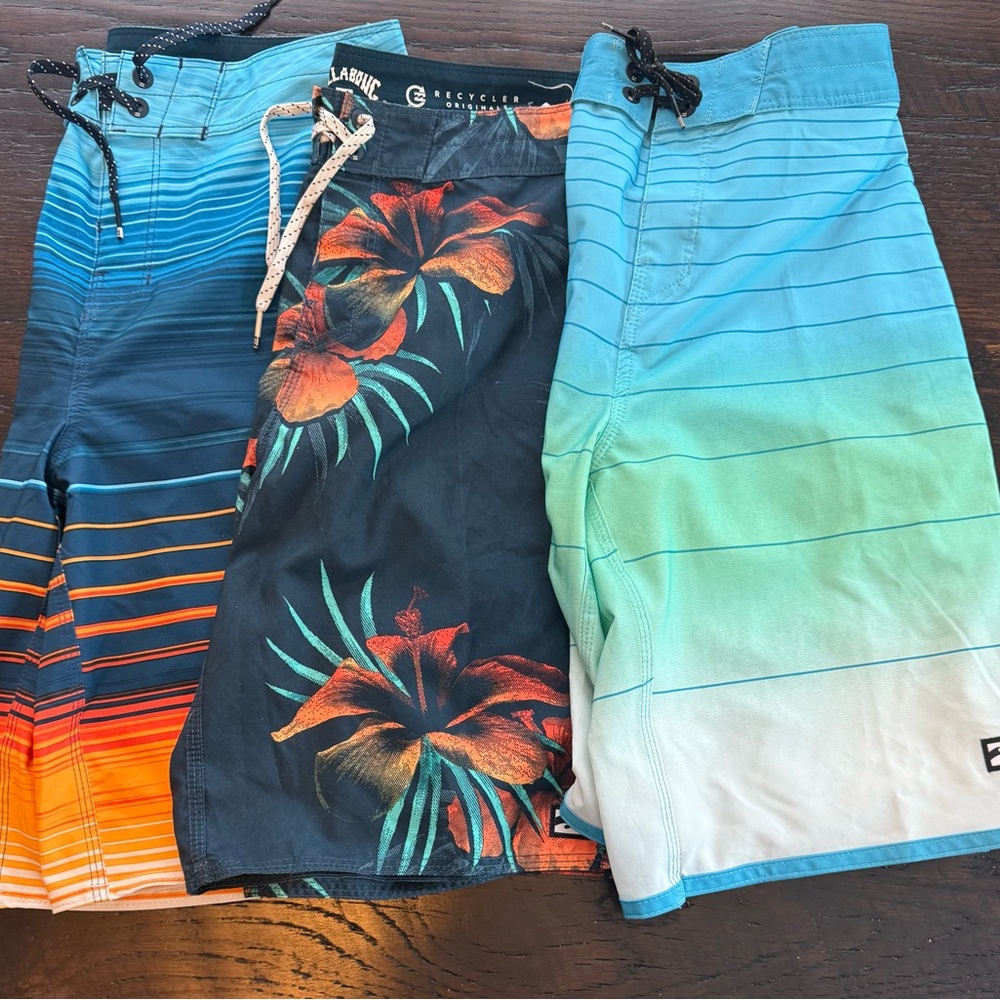 (3) NWOT QuickSilver Men’s Boardshorts
